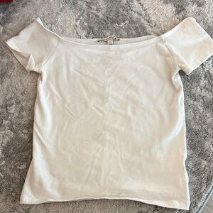 Express Women’s Off-Shoulder White Top - Classic Fit